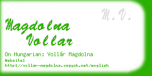 magdolna vollar business card